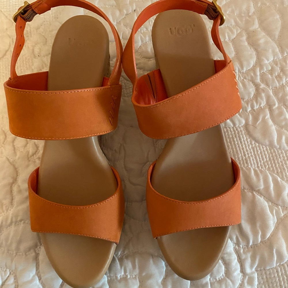 UGG Women’s Elena Wedge Sandal Color Fire Opal